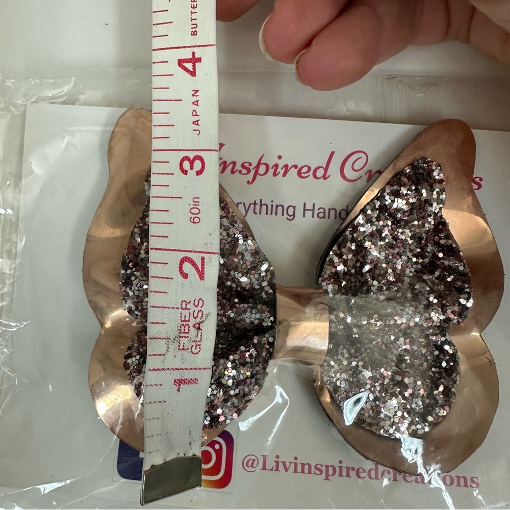 2 Inspired Creations hand made girls butterfly hair Bow Alligator clips … - Picture 10 of 11